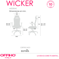 Silla Ejecutiva Wicker