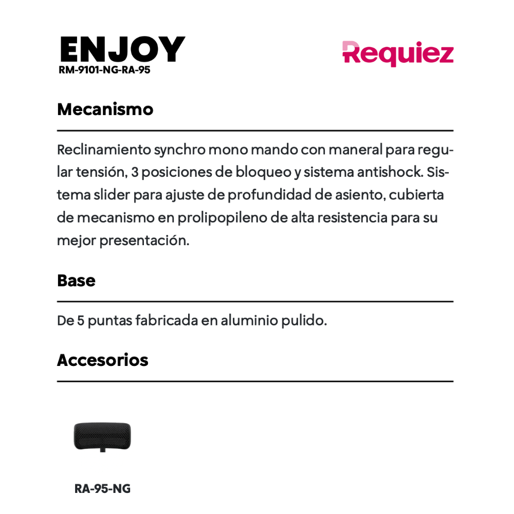 Silla Ejecutiva Enjoy RM-9101