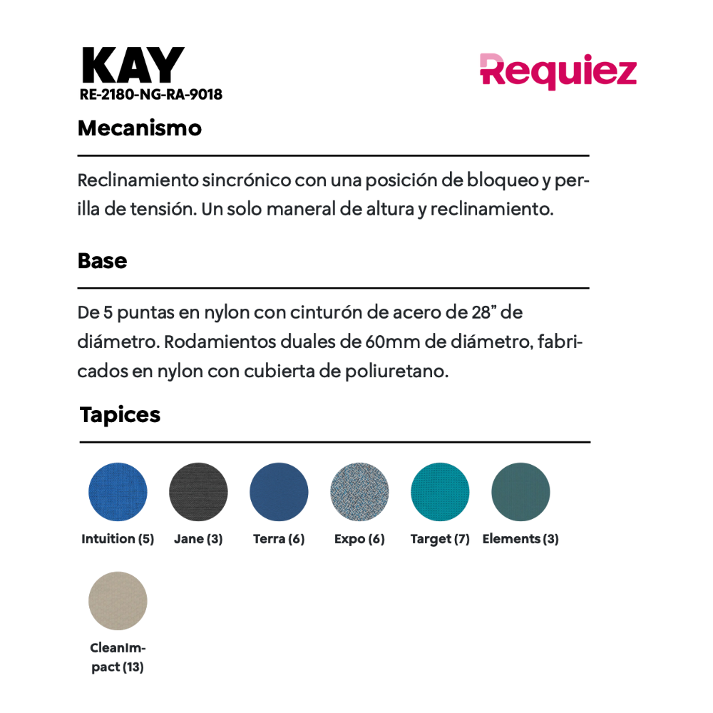 Silla Ejecutiva Kay RE-2180