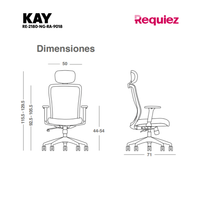 Silla Ejecutiva Kay RE-2180