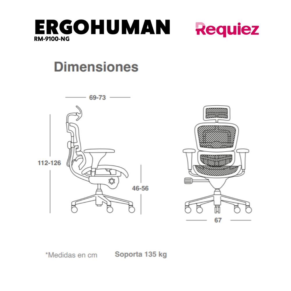 Silla Ejecutiva Ergo Human RM-9100