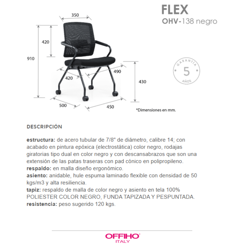 Silla Para Visitante Flex