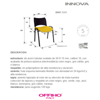 Silla para Visitante Innova Asiento Tapizado