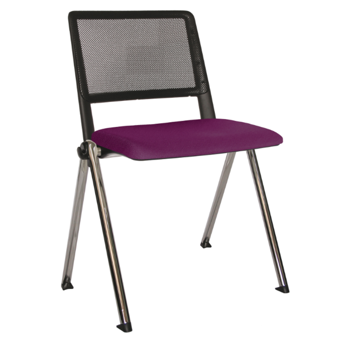 Silla para Visitante Revolution Tapizada Respaldo Malla OHV-85