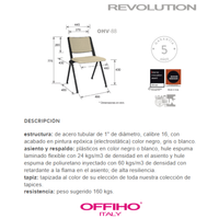 Silla para Visitante Revolution Tapizada