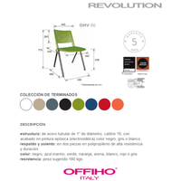 Silla para Visitante Revolution Polipropileno