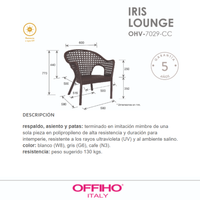 Silla Exterior Iris OHV-7029-DC