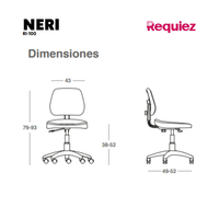Silla Industrial Neri RI-100