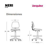 Silla Industrial Neri RI-100