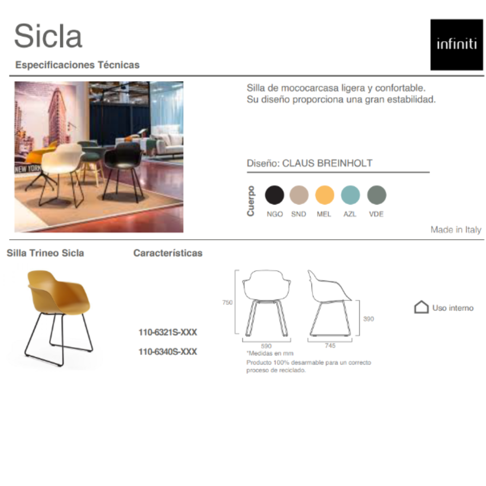 Silla Sicla Trineo