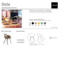 Silla Sicla 4 Patas