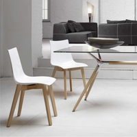 Silla Zebra 4 Patas Madera  Natural