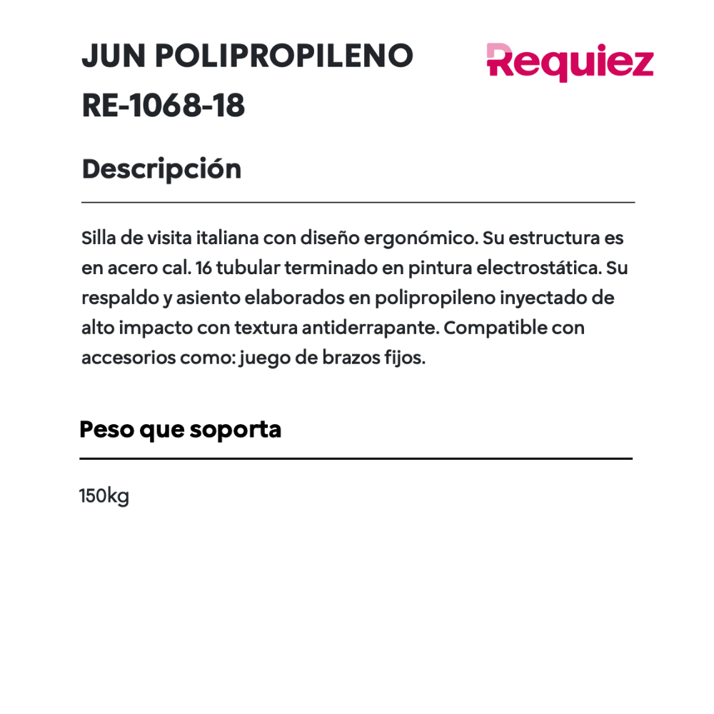 Silla Jun Polipropileno RE-1068