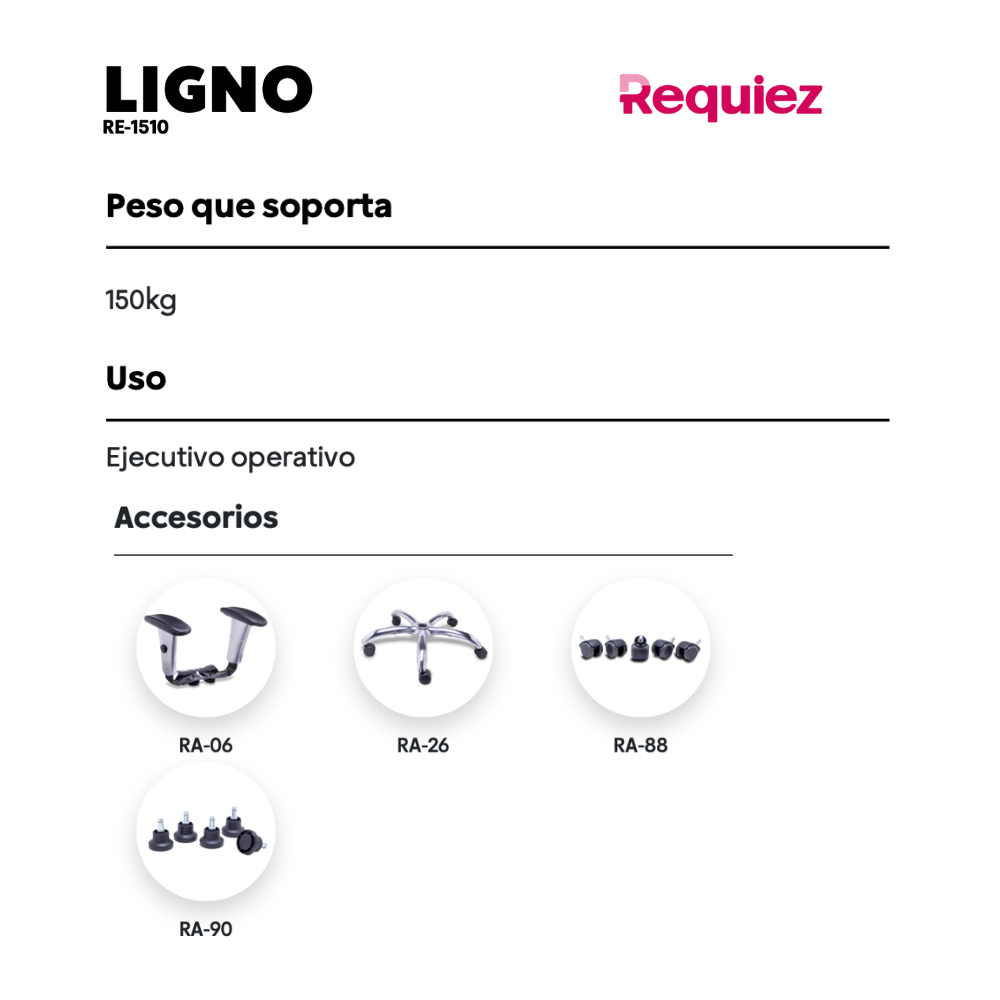 Silla Ejecutiva Operativa Ligno RE-1510