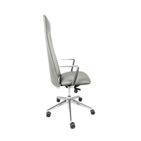 Sillón Ejecutivo Lorenzo Respaldo Alto Tapizado en Piel Accesorios en Aluminio RP-5050/AL