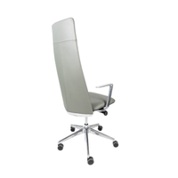 Sillón Ejecutivo Lorenzo Respaldo Alto Tapizado en Piel Accesorios en Aluminio RP-5050/AL