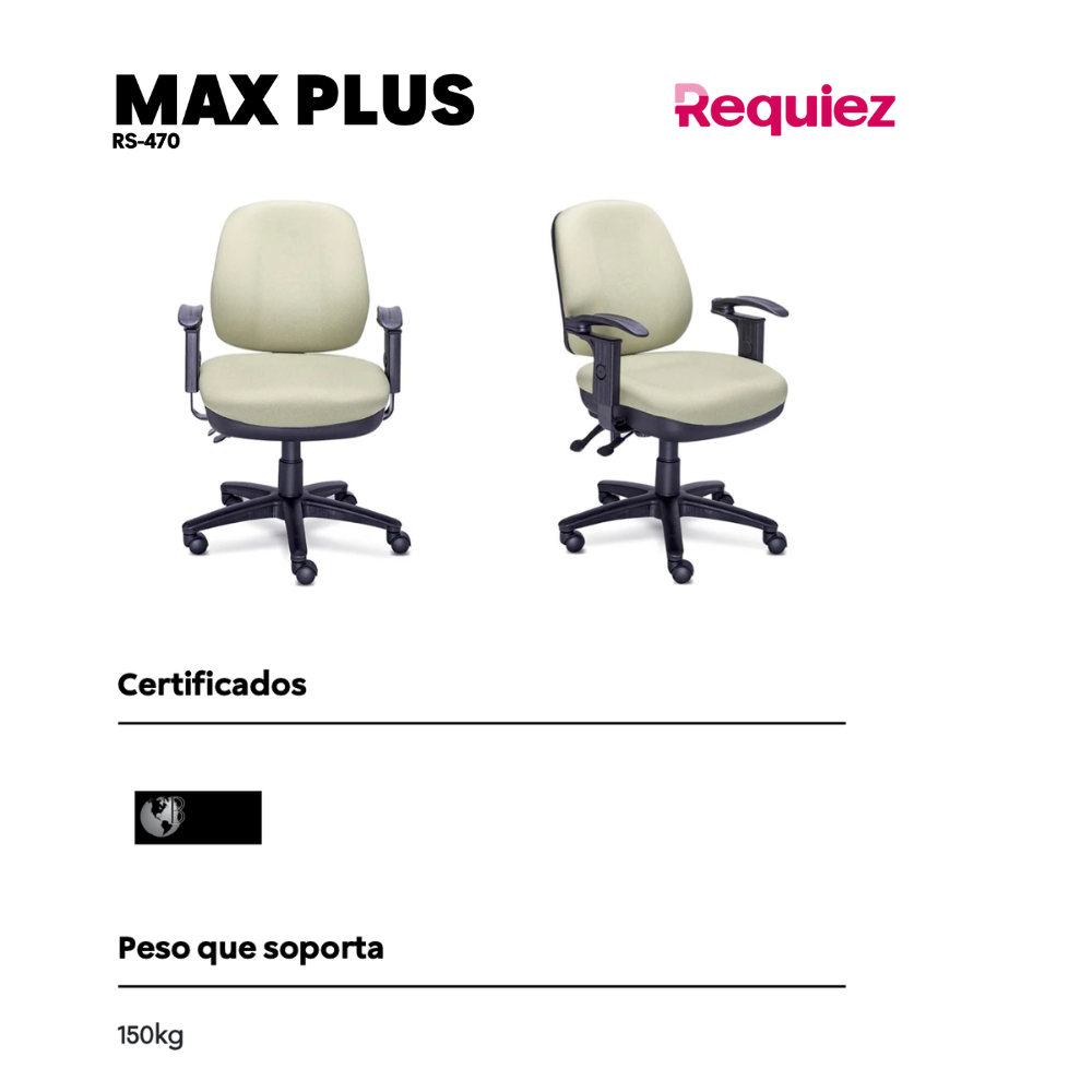 Silla Operativa Max Plus RS-470