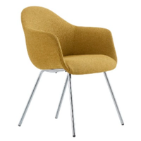 Silla Interior Alessia Base 4 Patas Cromadas
