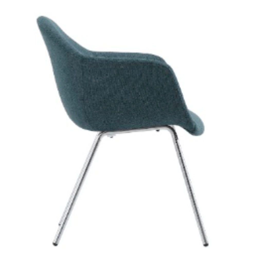 Silla Interior Alessia Base 4 Patas Cromadas