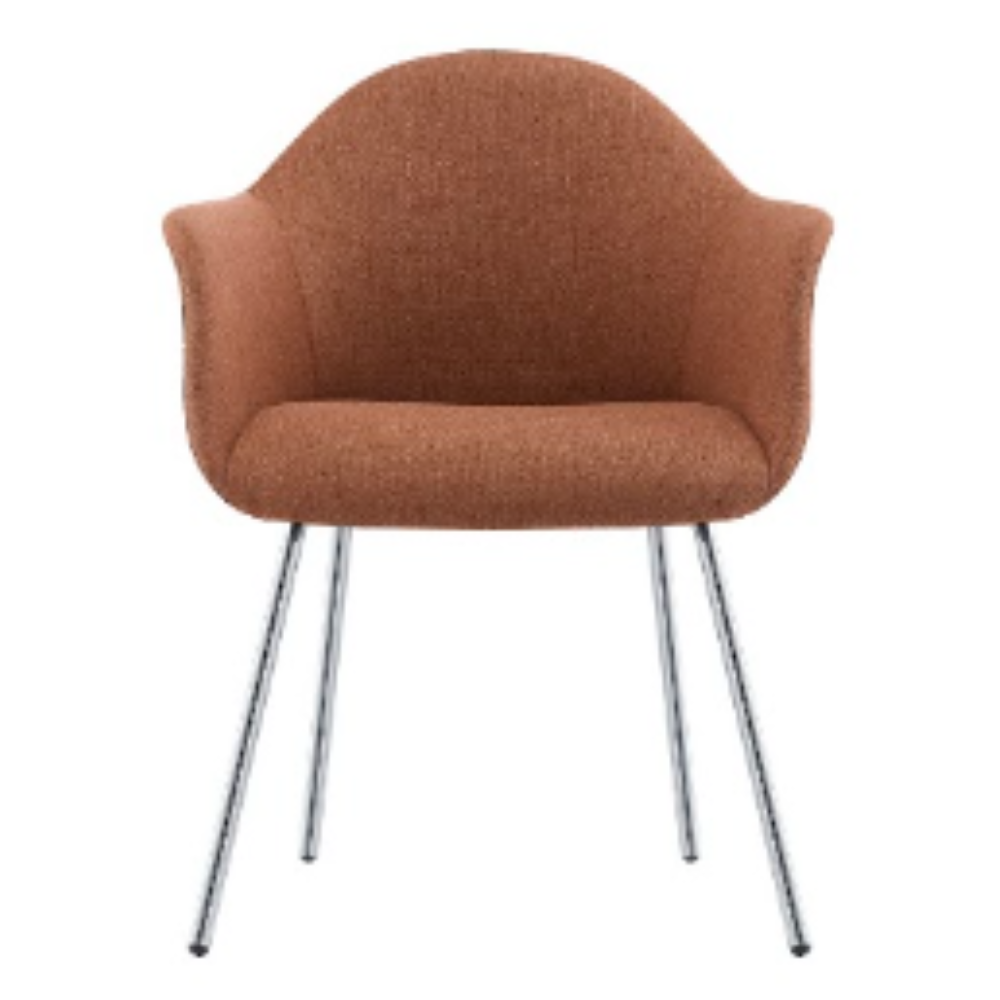 Silla Interior Alessia Base 4 Patas Cromadas