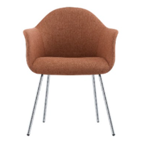 Silla Interior Alessia Base 4 Patas Cromadas