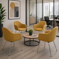 Silla Interior Alessia Base 4 Patas Cromadas