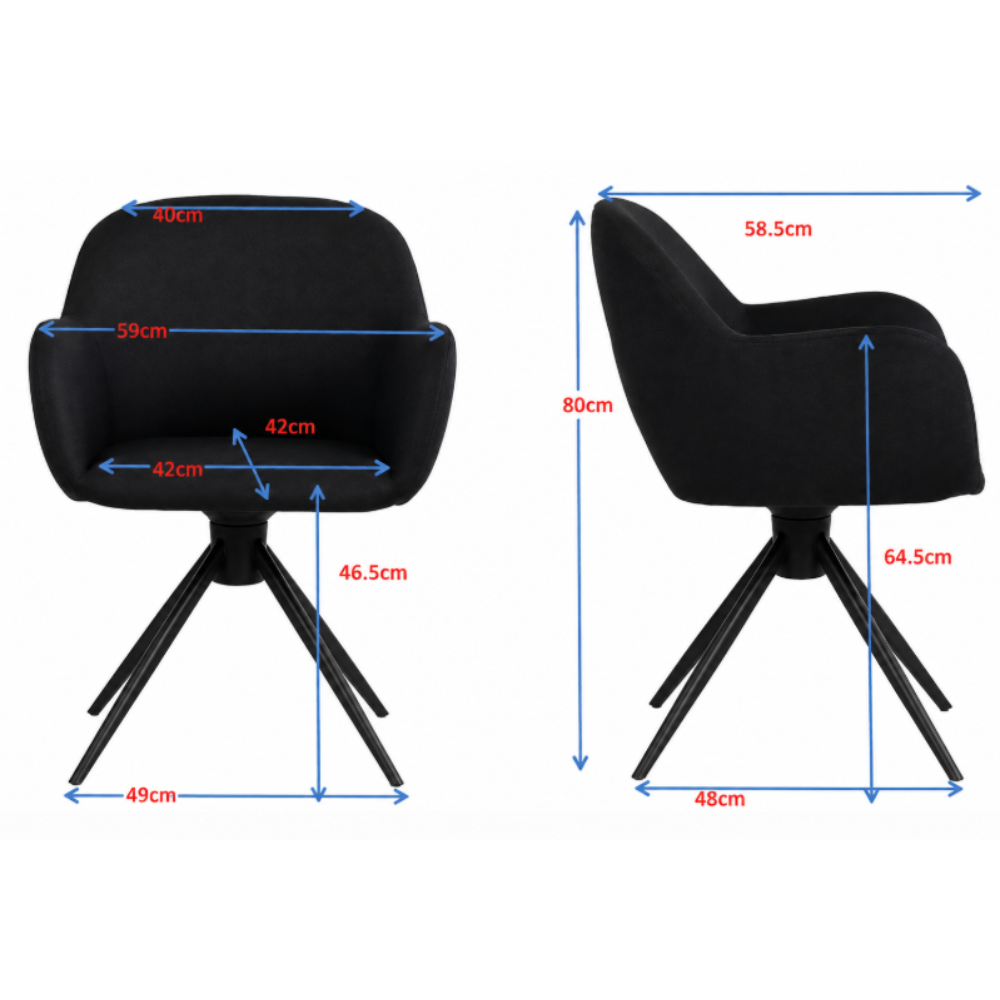 Silla Vinil con Autoretorno Fabio