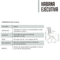 Silla Habana ejecutiva