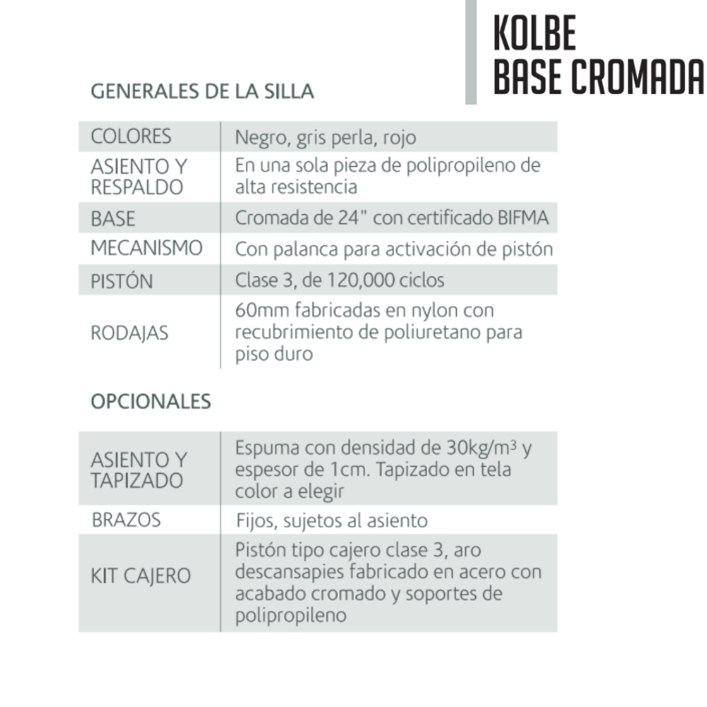 Silla Ejecutiva Kolbe