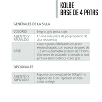 Silla Visitante Kolbe Patas Cromadas