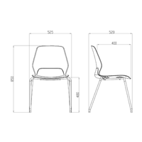 Silla Visitante Kolbe Patas Cromadas