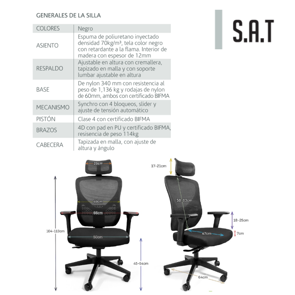 Silla Ejecutiva SAT