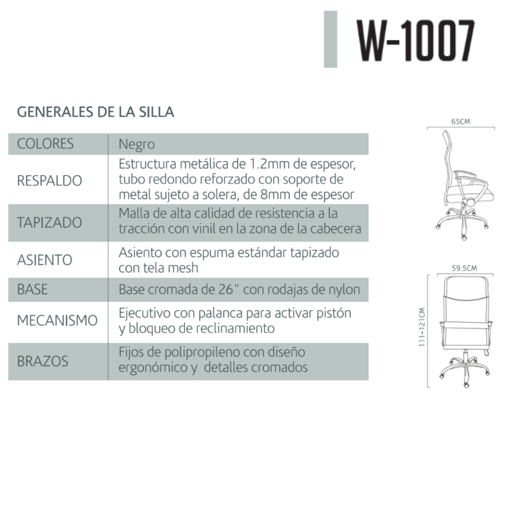 Silla Ejecutiva W1007