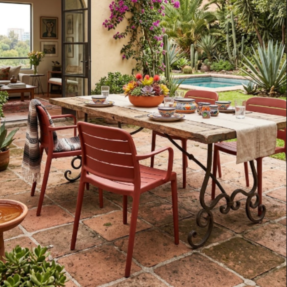 Silla Exterior Capri con Brazos