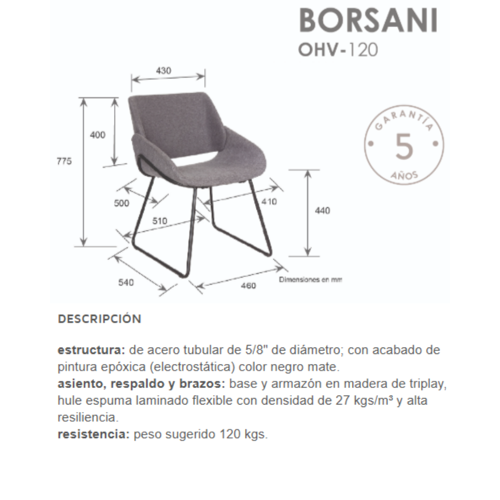 Silla Borsani OHV-120