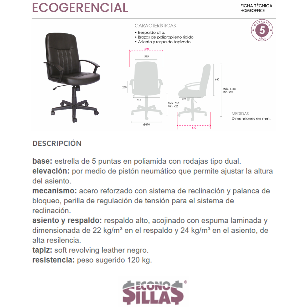 Silla Operativa Eco-gerencial