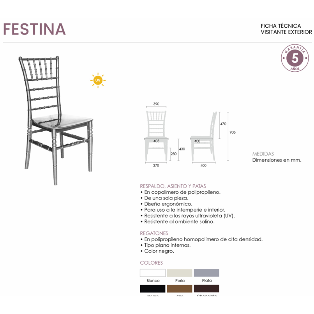 Silla Exterior Festina