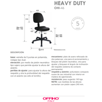 Silla Operativa Industria Heavy Duty OHI-46
