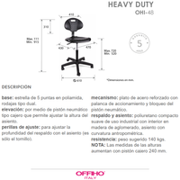 Silla Operativa Industrial Heavy Duty OHI-48