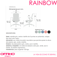 Silla Operativa Rainbow