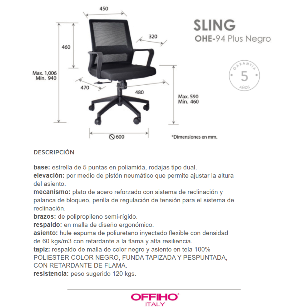 Silla Operativa Sling