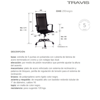 Silla Travis directiva para Sala de Juntas OHE-295
