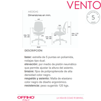 Silla Operativa Vento