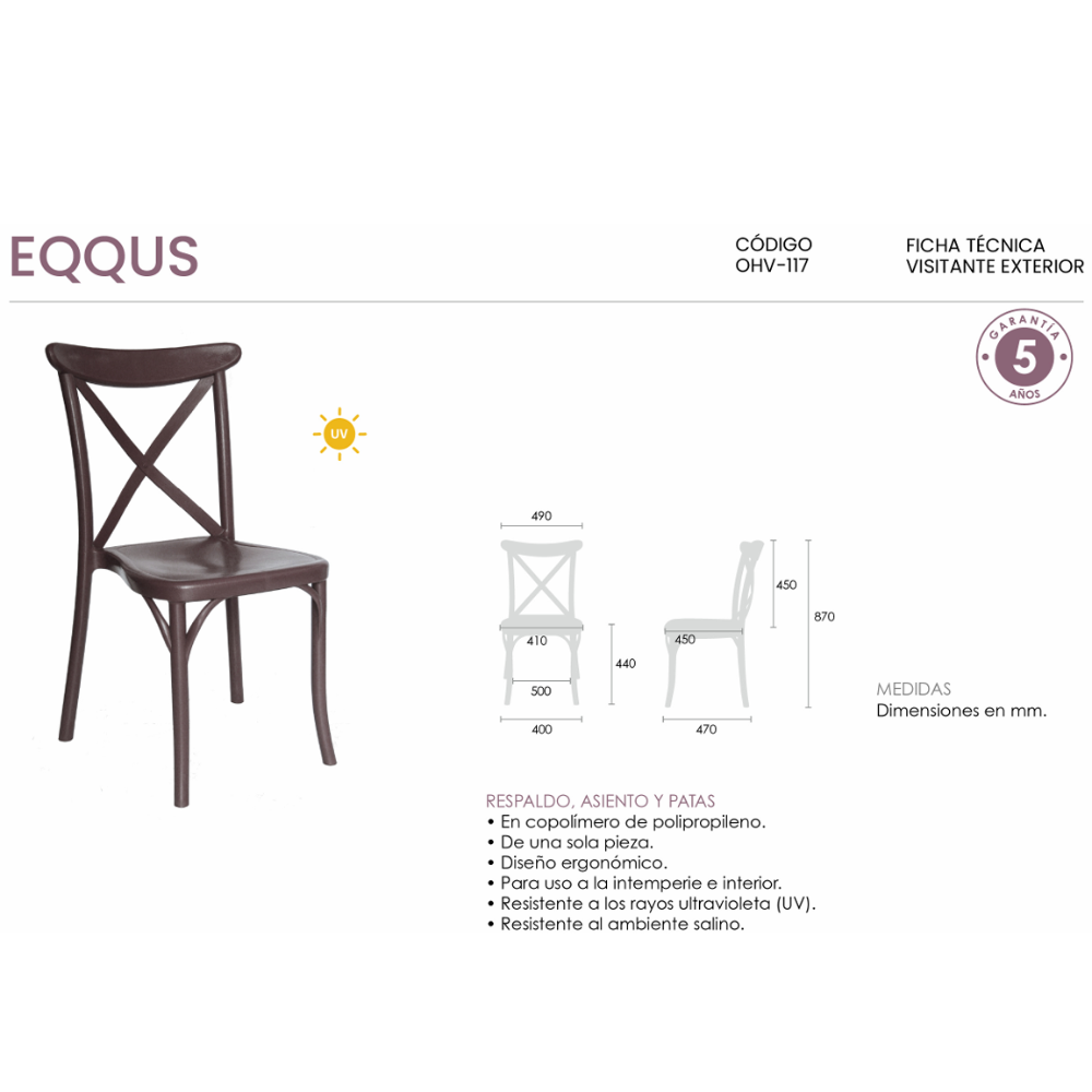 Silla EQQUS OHV-117