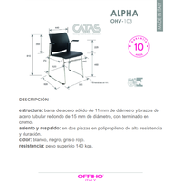 Silla Para Visitante Alpha Polipropileno