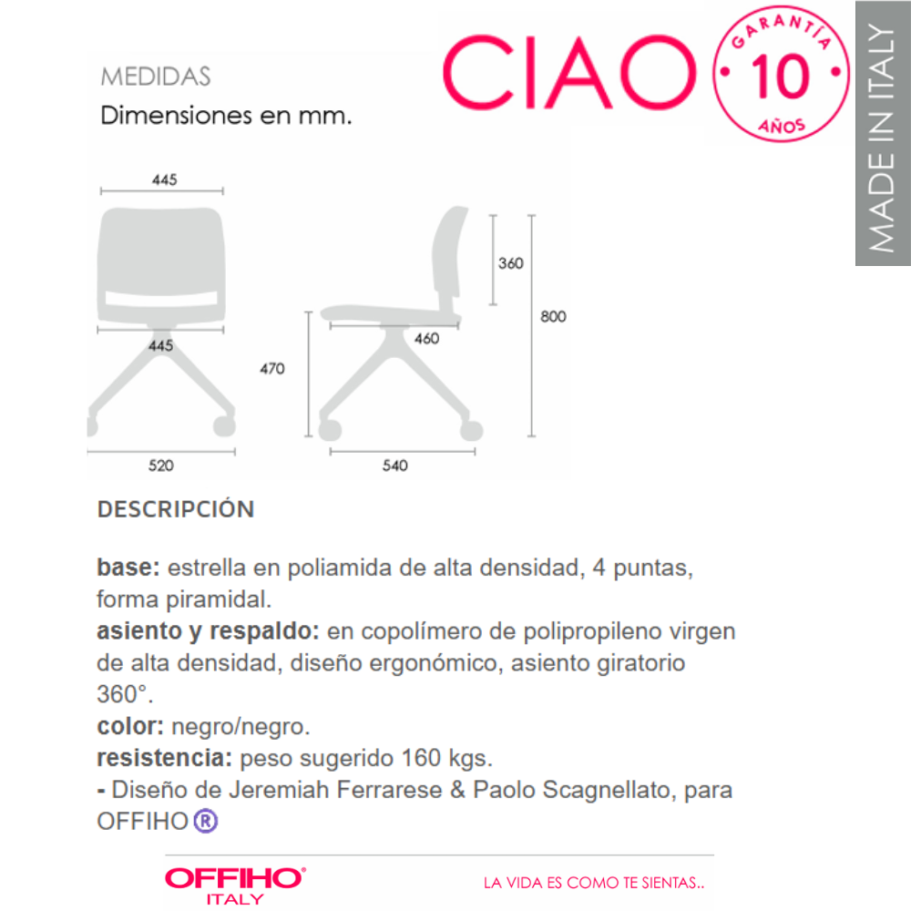 Silla Operativa Ciao