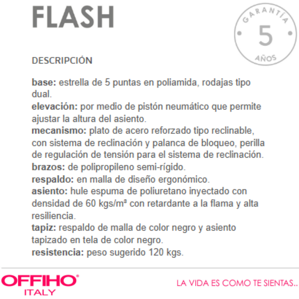 Silla Operativa Flash