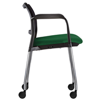 Silla para Visitante Kyos 4 Patas Tapizada Respaldo Malla