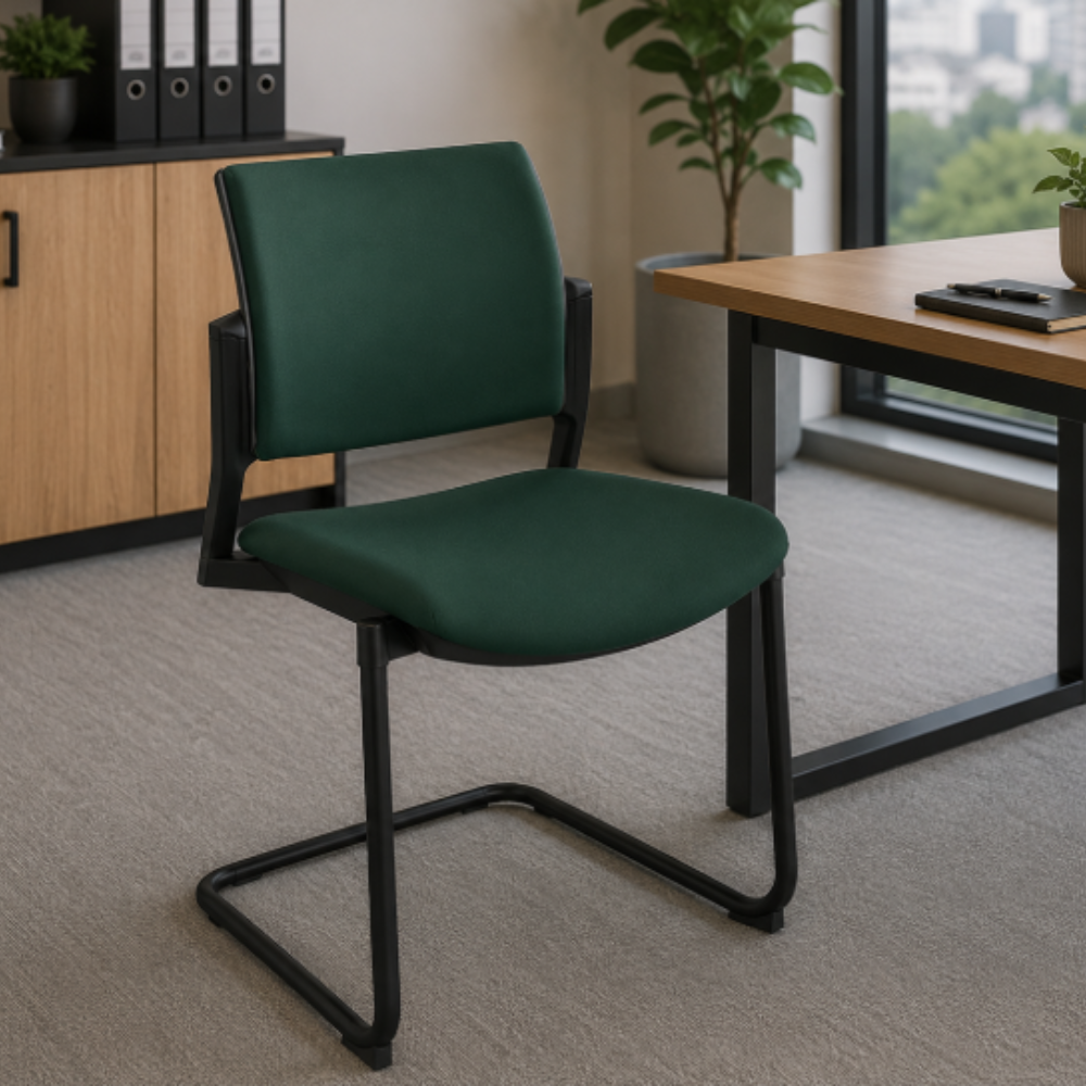 Silla para Visitante Kyos con Patin Tapizada