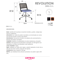 Silla Operativa Revolution OHS-85-AL